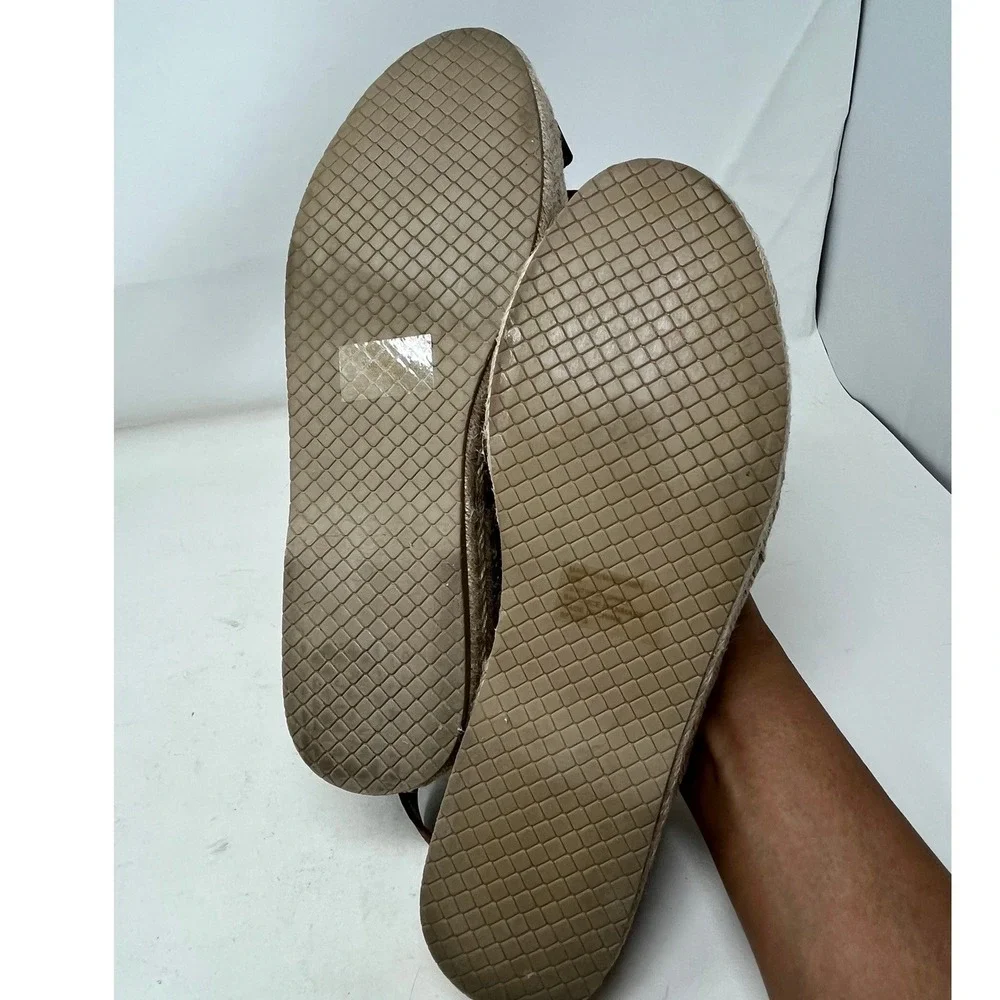 STEVE MADDEN Marlin Womens 10 Fisherman Sandals Brown Leather Espadrille
